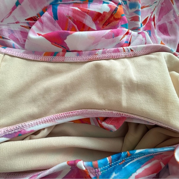 Km Gravel Swimsuits For All Women’s Pink Floral Swim Dress - Picture 8 of 10